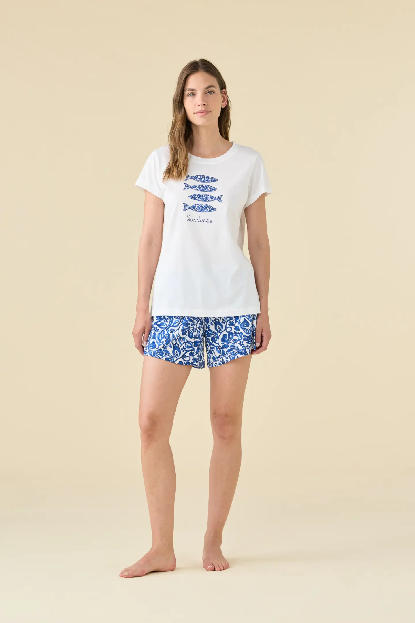 Pigiama Donna corto estivo in cotone