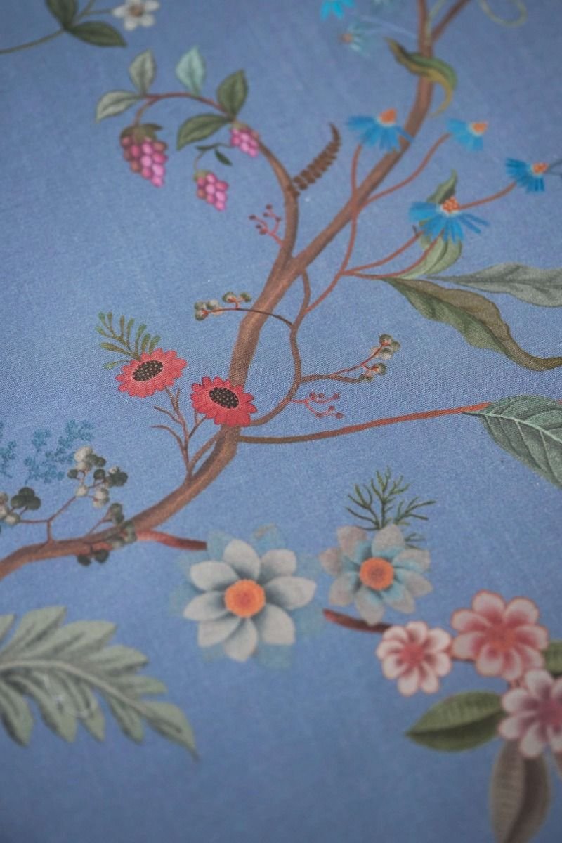 Lenzuolo Matrimoniale Bustani Blu