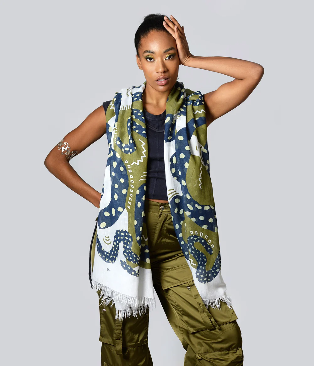 Foulard Bamboo Art  Haring Innbamboo