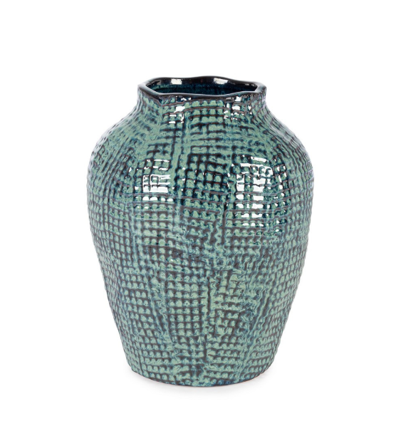 Porta vaso Sawan bomb blu Bizzotto