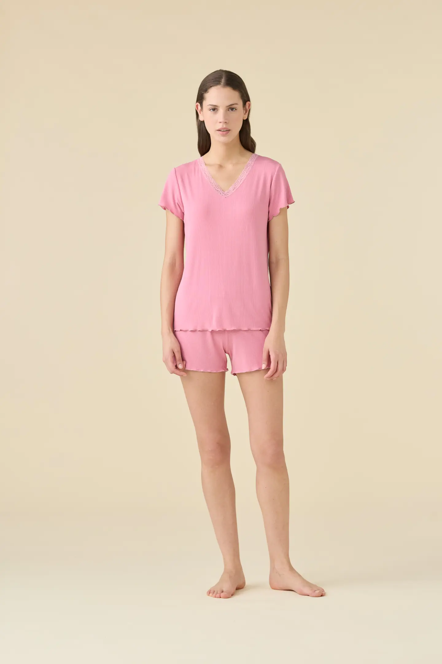 Pigiama donna in costina cozy flair