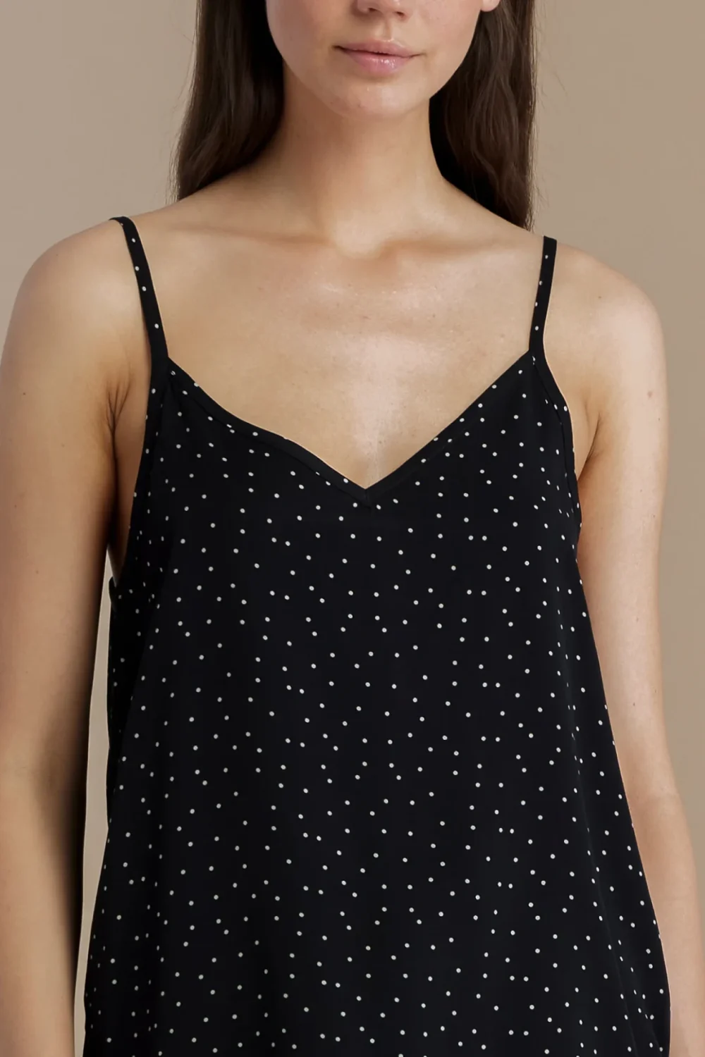 noidìnotte Pigiama donna in viscosa top bretellina e pantalone corto articolo dot