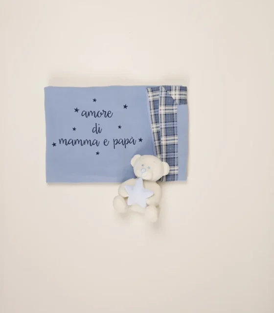 Plaid neonato in micropile misura 80×100 cm articolo paddy