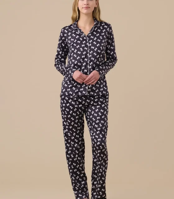 Pigiama donna in raso articolo fiocco