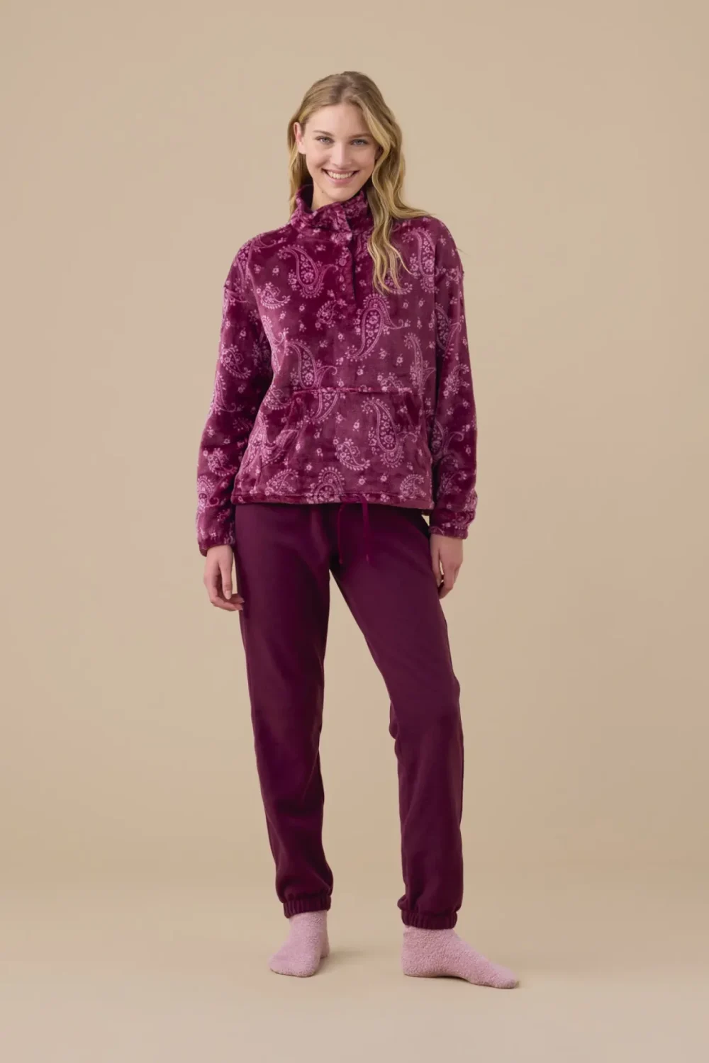 Pigiama donna coral articolo cachemire.