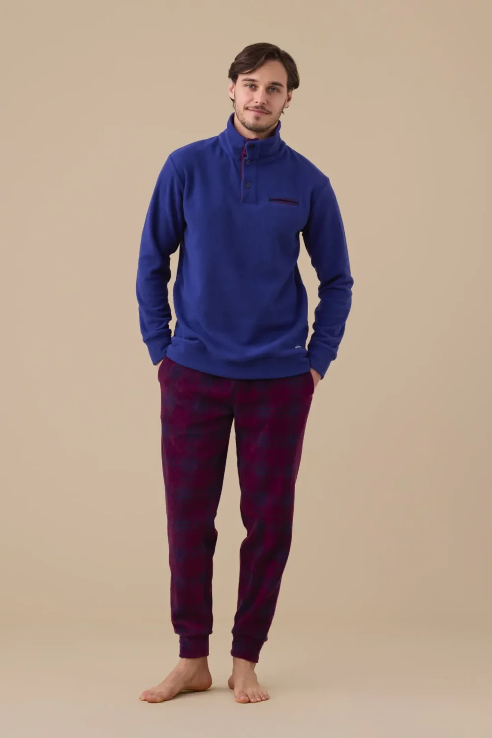 Pigiama uomo invernale in micropile articolo sandro