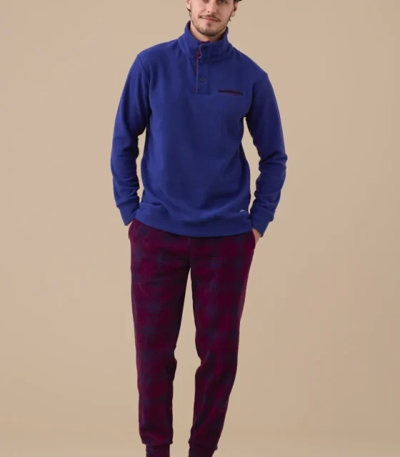 Pigiama uomo invernale in micropile articolo sandro