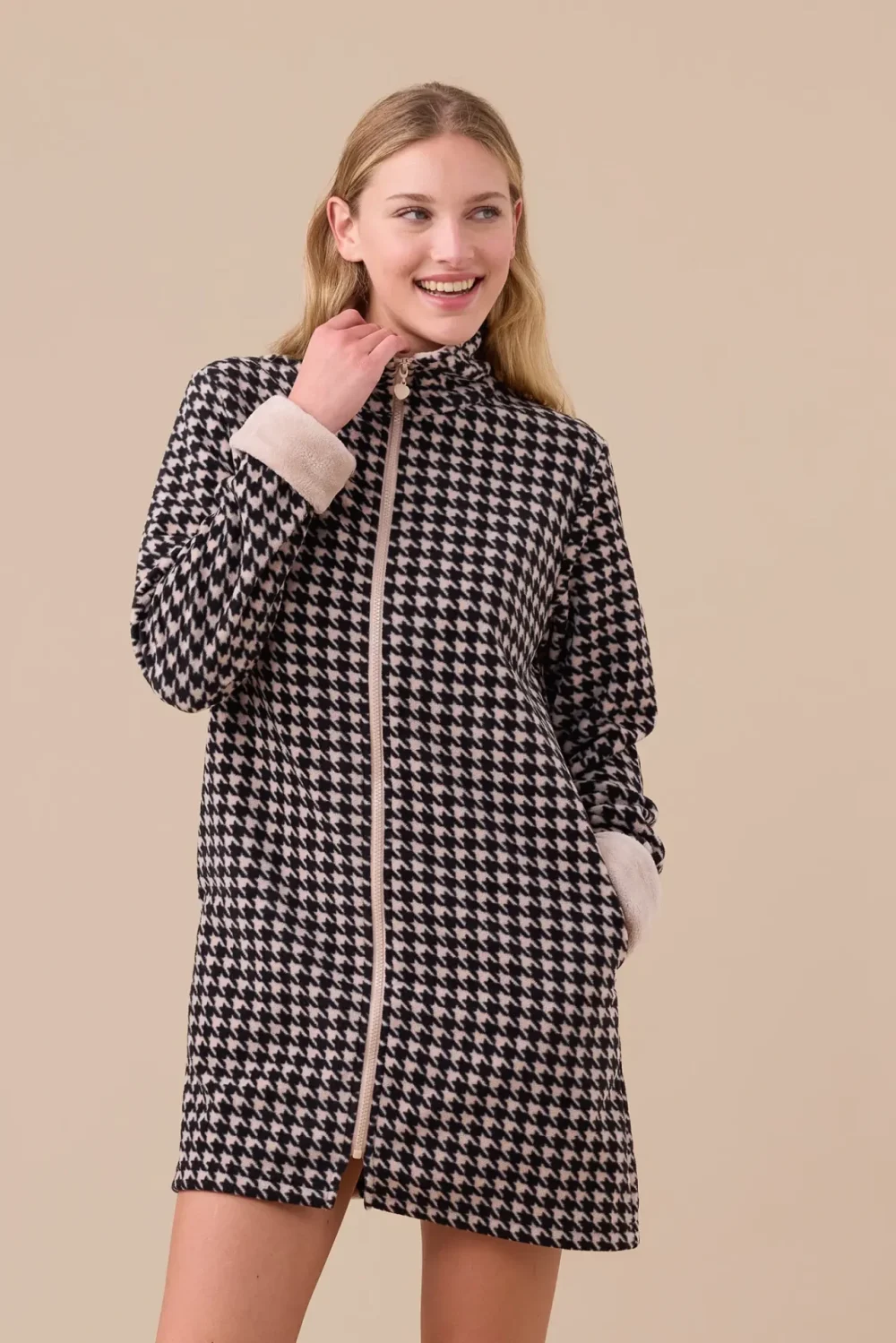 Vestaglia donna micropile articolo poule