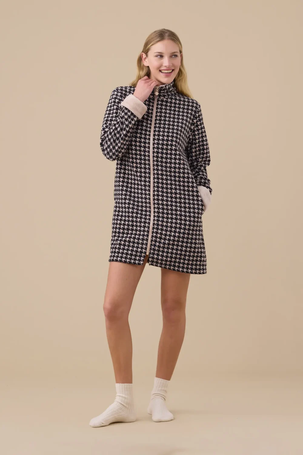 Vestaglia donna micropile articolo poule