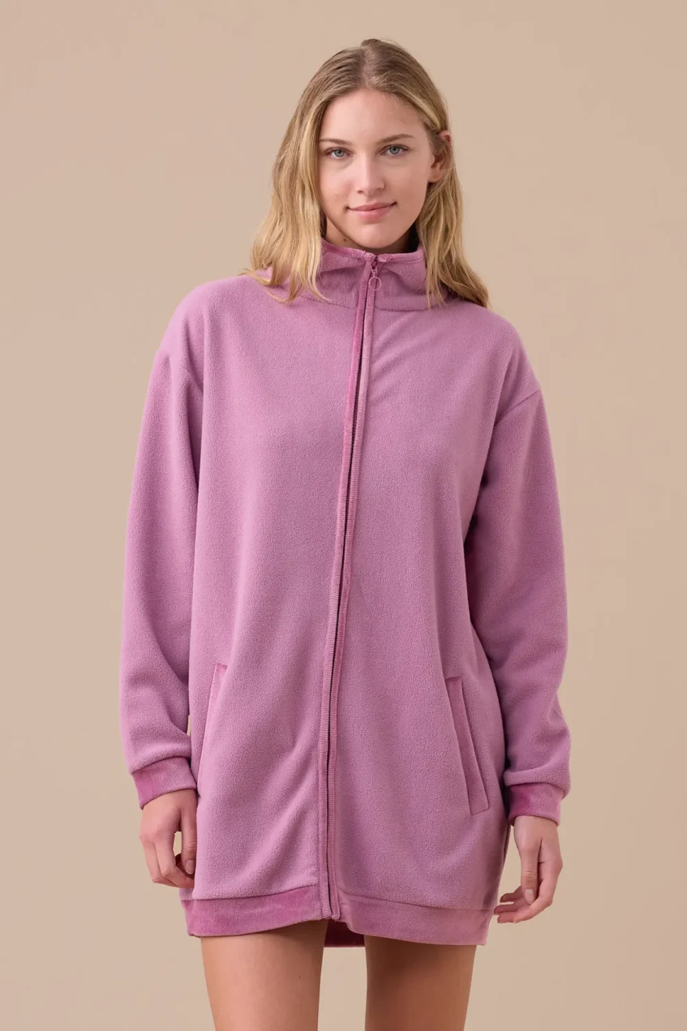 Vestaglia donna micropile articolo unito