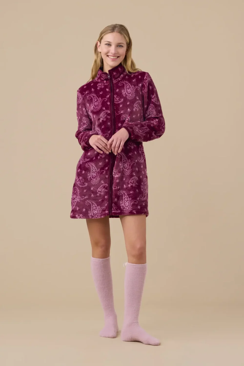 Vestaglia donna coral articolo cachemire