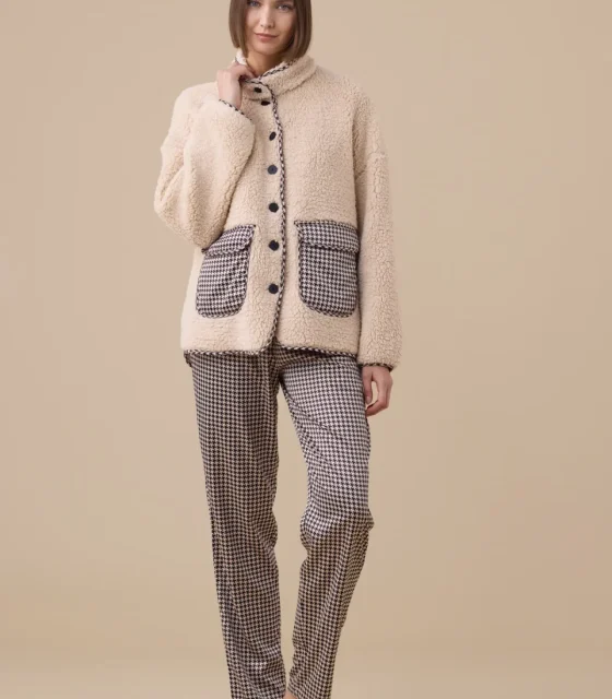 Giacca donna double face in eco-agnellino articolo sheepy