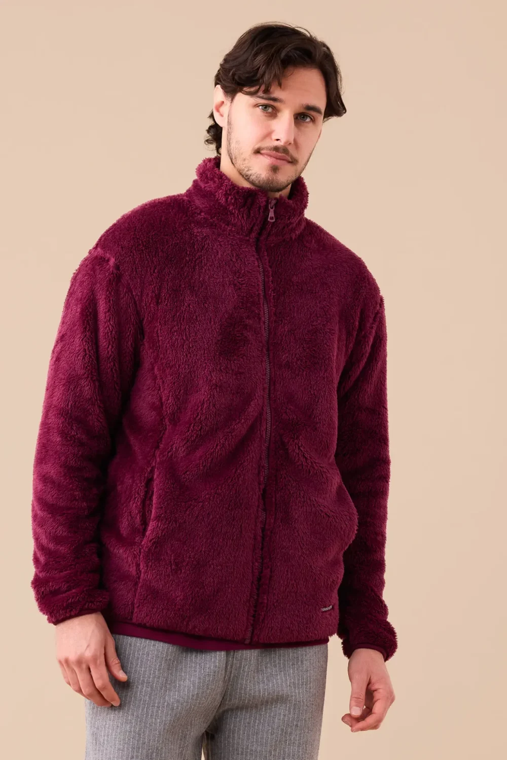 Giacca eco-pelliccia articolo unito